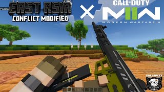 EAST ASIA CONFLICT MODIFIED X MW19 GUN ADDON  FOR MINECRAFT BEDROCK 1.26+ THE BEST GUN ADDON 100%
