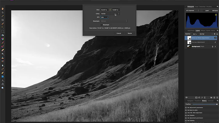 Resizing with Affinity