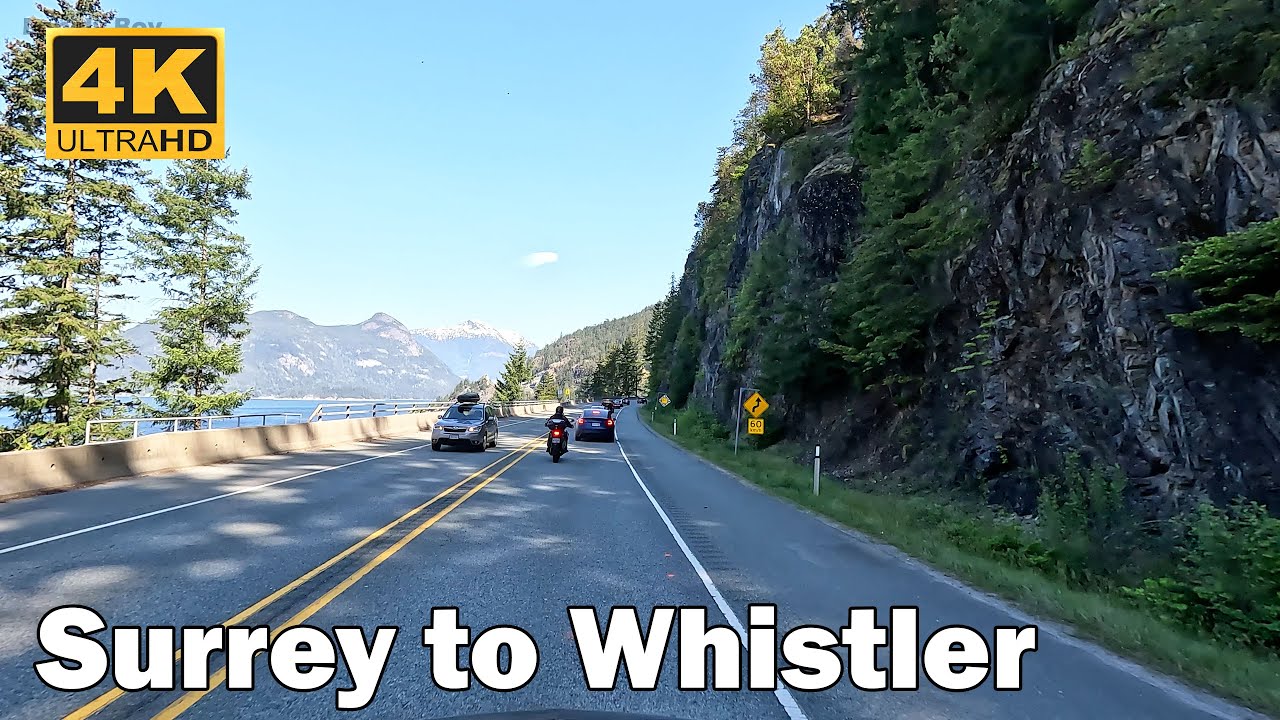Epic Sea to Sky Highway Drive 🏔️ Surrey to Whistler | Canada’s Scenic Gem [4K]