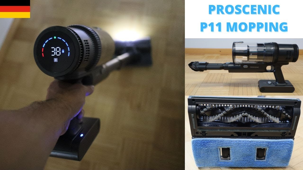 Ersatz-Bodenbürste Für Proscenic P11 Handstaubsauger – Elektrische Rollenbürste Grau
