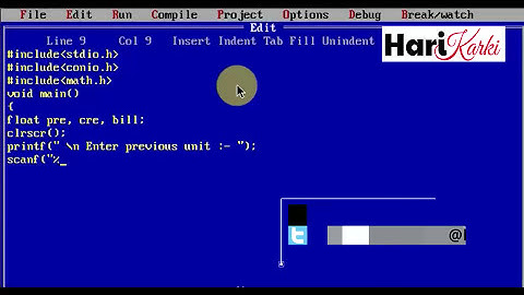 Create electricity bill using c programming