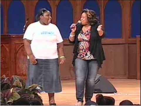 Kierra Sheard sings "Wave Your Banner" with Lauren at Greater Travelers Rest Baptist Church