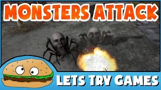 MONSTERS ATTACK ⛔ A Collection Of Cheap Garbage Unity Assets 🍔 Lets Try Games 🍔