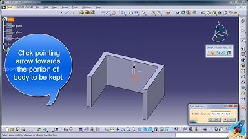 CATIA PART DESIGN -  Surface Based Feature - Split