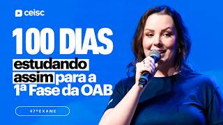 100 dias para OAB 47: Aprenda a estudar do jeito certo | Técnica TAQ aprovada por especialistas