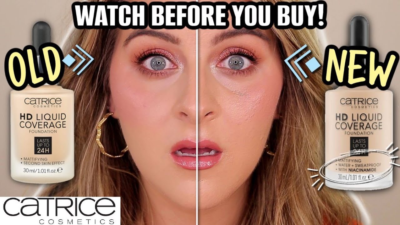 Ого! ЛЮБИМАЯ ТОНАЛЬНАЯ ФОРМУЛА НОВАЯ?! 😩 Catrice HD Liquid Coverage Foundation *НОВЫЙ против СТАР...