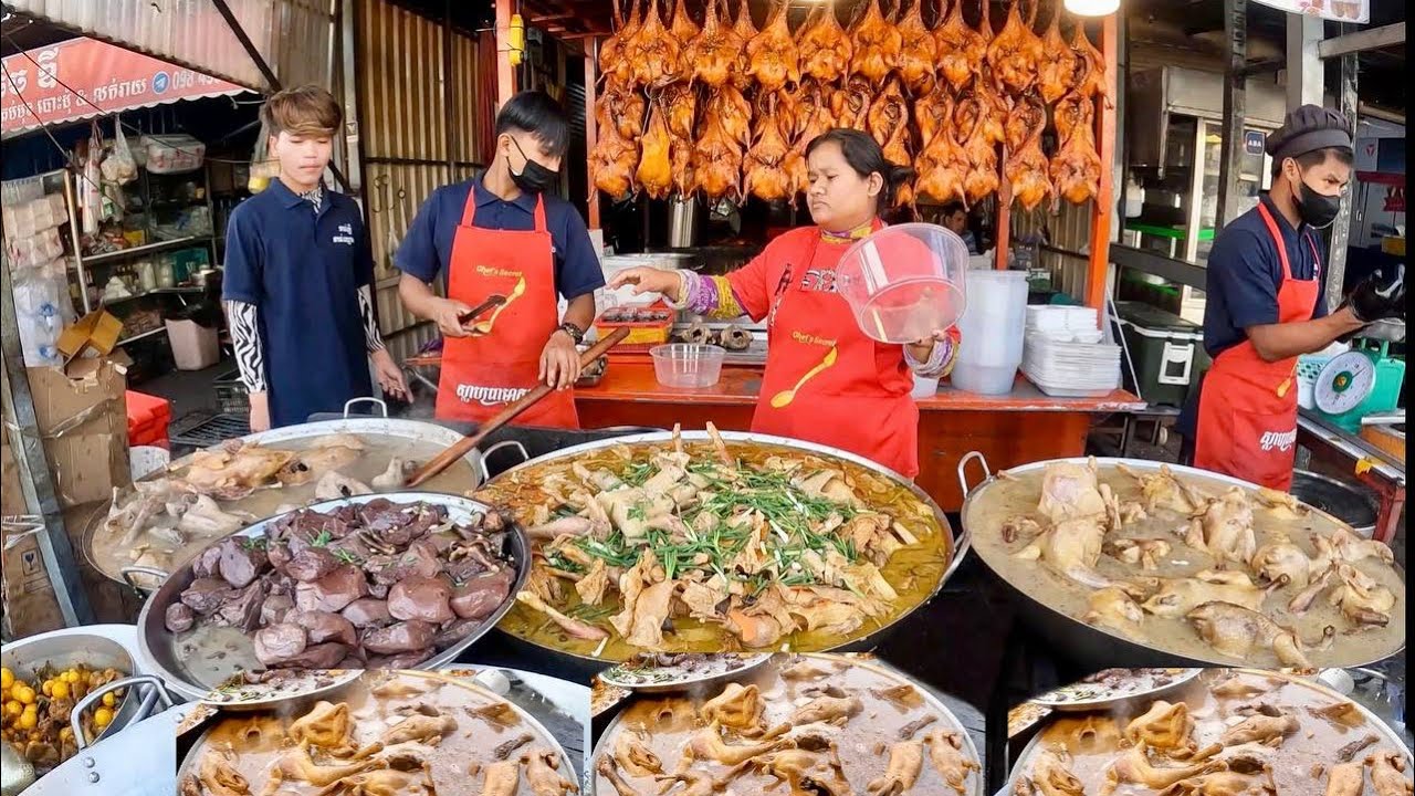 Amazing! CAMBODIAN STREET FOOD Walking Tour @ Chhouk Meas Vs Riverside Market 2026