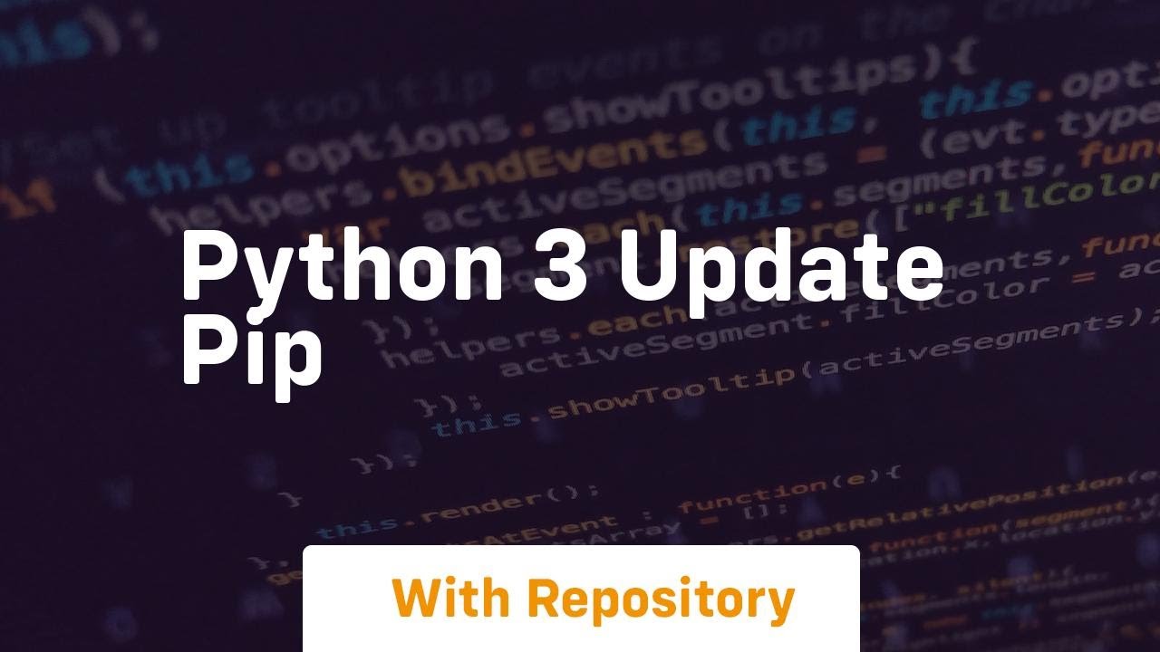 python 3 update pip