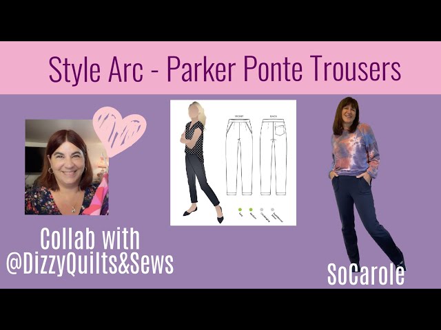 Style Arc - Parker Ponte Trousers - Collab with @dizzyquiltsandsews How did  we get on?! 