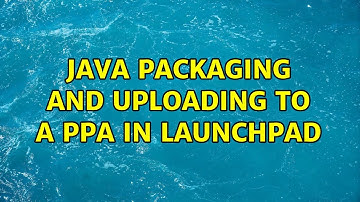 Ubuntu: Java packaging and uploading to a PPA in Launchpad