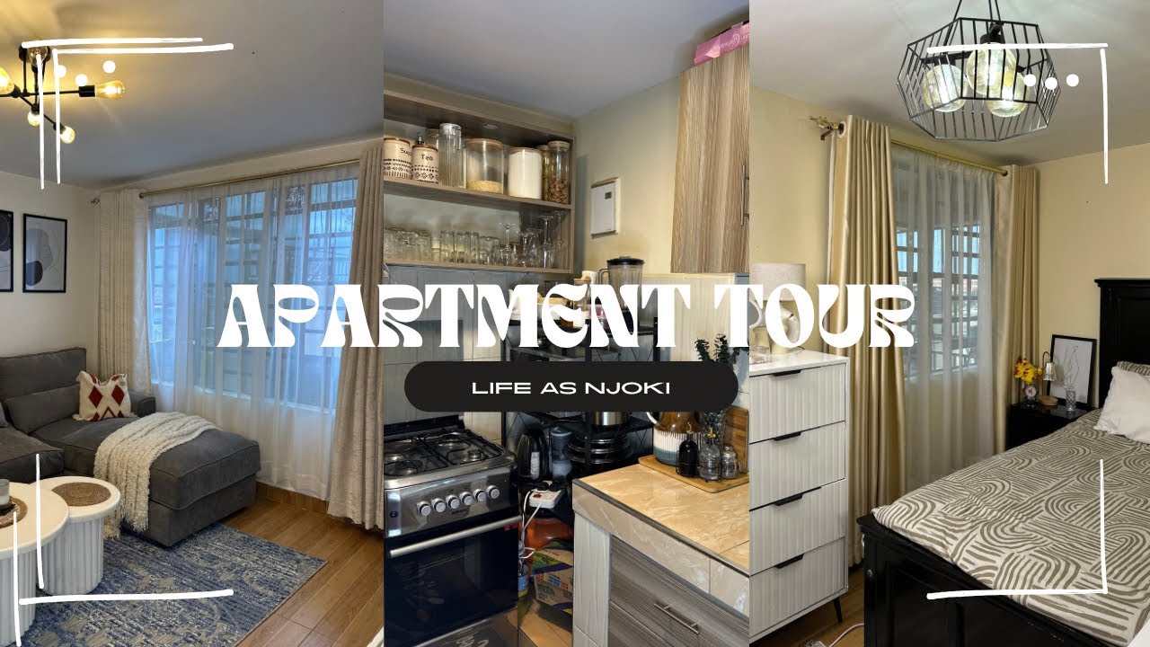 MY ONE BEDROOM FULL HOUSE TOUR IN NAIROBI KENYA || Minimalistic And Stylish House