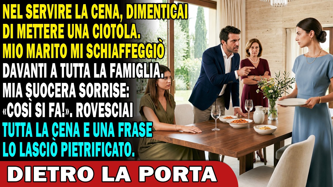 Mio marito mi ha schiaffeggiata davanti a tutta la sua famiglia perché avevo dimenticato una scodella di minestra. Sua madre sorrideva soddisfatta, come se finalmente avessi imparato il mio posto....