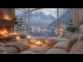 Snowy Forest Cabin Fireplace 🔥 Pure Crackling Fire Ambience for Sleep, Relaxation &amp; Peace❄️