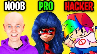 NOOB vs PRO vs HACKER In TOCA HAIR SALON! (NEW LANKYBOX HAIRCUTS!)