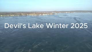 Devils Lake Winter Drone 2025 Devil's Lake Winter 2025