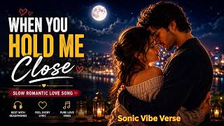 When You Hold Me Close ❤️ Slow Romantic Love Song | Emotional Night Vibes