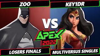 Apex 2022 Losers Finals - Zoo (Batman) Vs. Key1dr (Wonder Woman) Multiversus Tournament