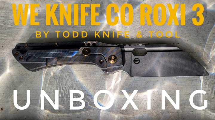 WE Knife Co Roxi 3 - The Latest from Todd Knife and Tool