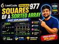 LeetCode 977 - Squares of a Sorted Array 🔥 | Simple Sort Method ⚡ | Code With Sahil