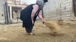 EŞİM VE HASOŞUMLA AVLU TEMİZLİĞİ YAPTIK⁉️✅