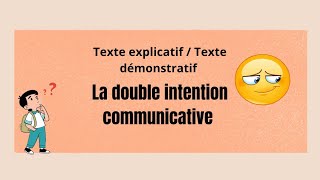 Texte Explicatif À Visée Informativetexte Explicatif À Visée Démonstrative