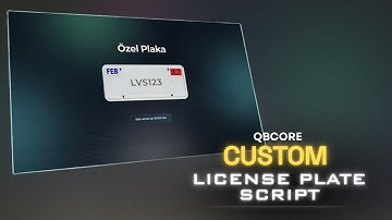 [QBCORE] | QBCore Custom License Plate Script – Vehicle Plate Changer | FiveM Script