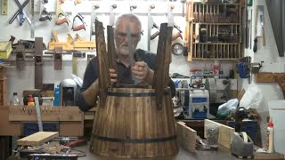Fixing a Fruit Barrel and Making some Jigs for a Celtic Harp.