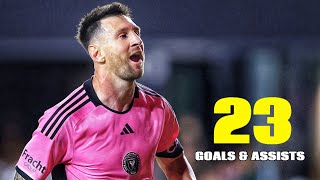Lionel Messi - All 23 Goals & Assists For Inter Miami in 2024.HD