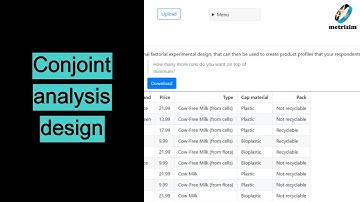 Easy conjoint analysis experimental designs with Metrisim