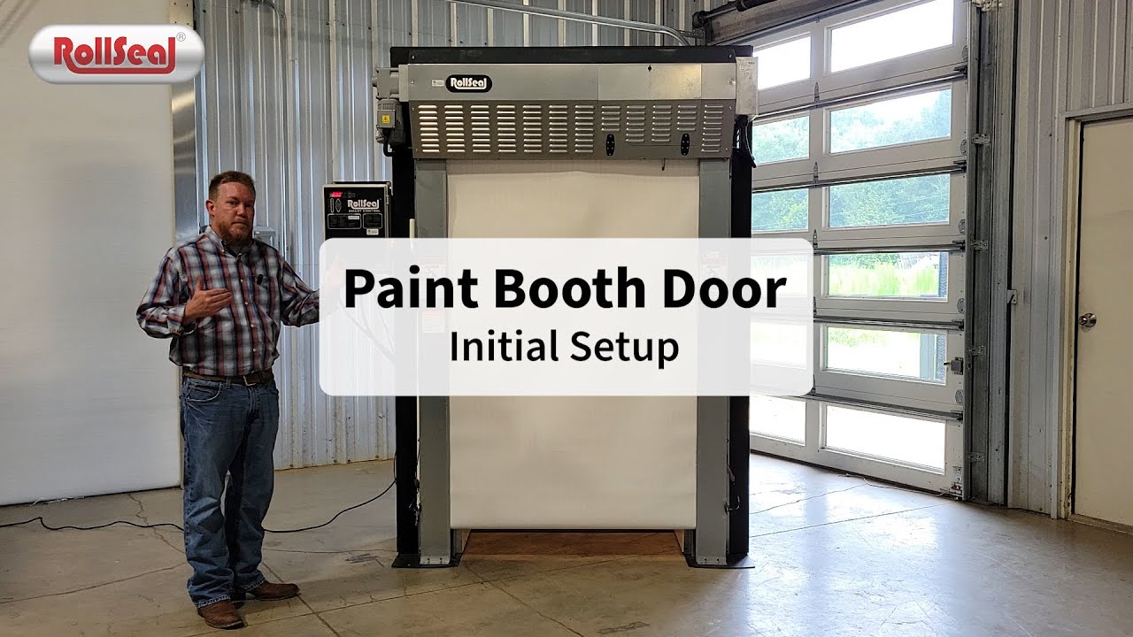Paint Booth Door Initial Setup YouTube