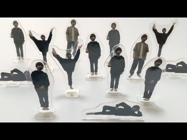 生徒の写真のアクスタ