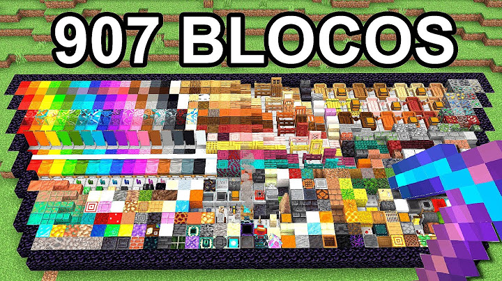 PEGUEI TODOS OS BLOCOS DO MINECRAFT