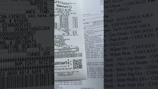 Walmart labor only charge $122 - oil change & summer tires switched with winter - December 5, 2022