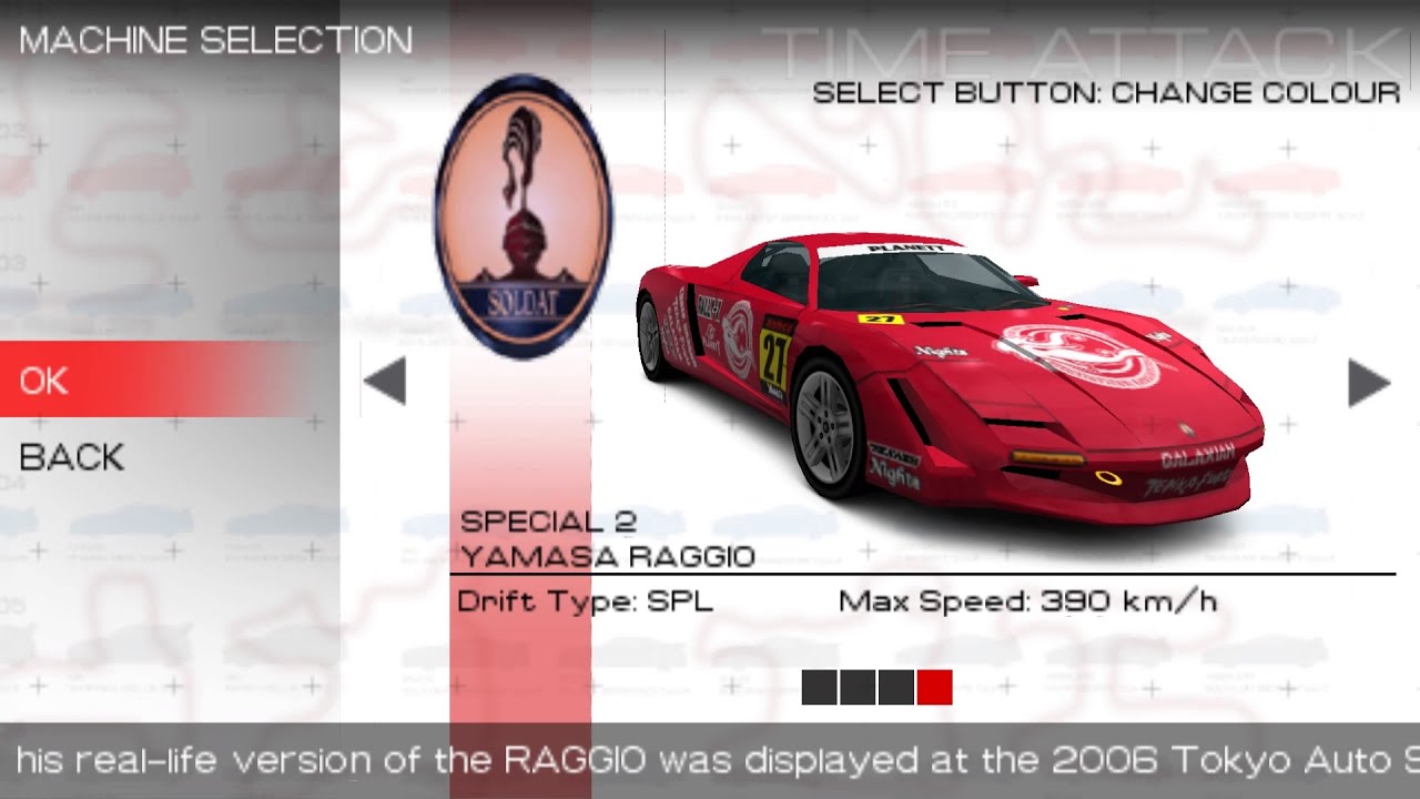 Ridge Racer 2 - Time Attack (Yamasa Raggio) - YouTube