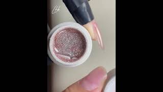 Minimal Blush Pink Sparkle Ombre Nail Tutorial