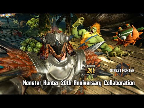 Street Fighter 6 - Monster Hunter 20th Anniversary Collaboration Content Showcase Trailer