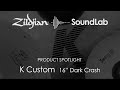 Тарелка для барабанов ZILDJIAN 16' K' CUSTOM DARK CRASH