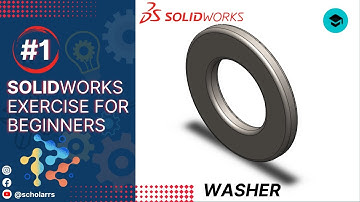 Washer Design in SolidWorks | SolidWorks Tutorial for beginners | Exercise-01