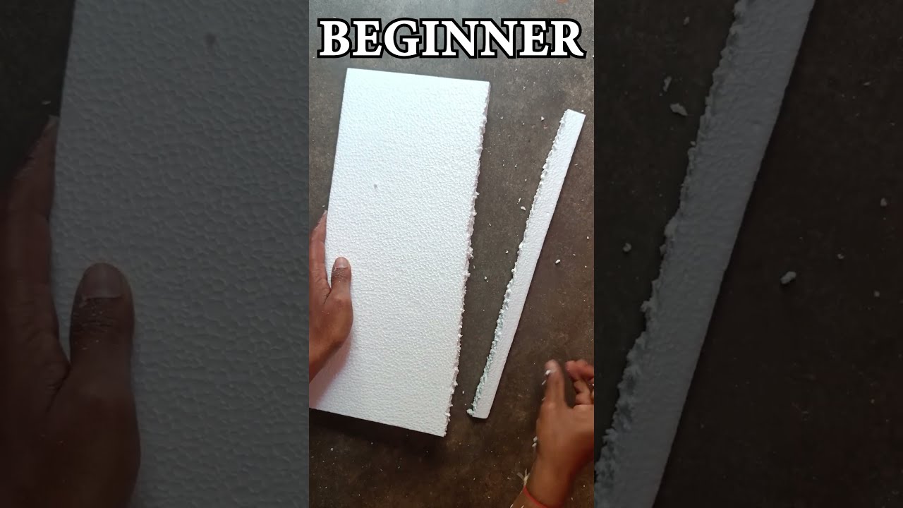 Beginner VS Pro Thermocol Cutting Shorts Diy Craft
