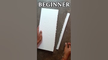 Beginner VS Pro thermocol cutting/#shorts #diy #craft