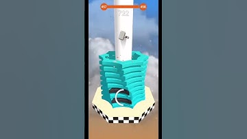 Reached Level 461 in Stack Ball! 🔥 Insane Gameplay | Satisfying Mobile Game #shorts