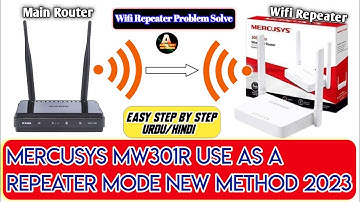 Mercusys MW301R Use as a repeater mode | Range Extender Mode | Easy Step By Step Urdu/Hindi