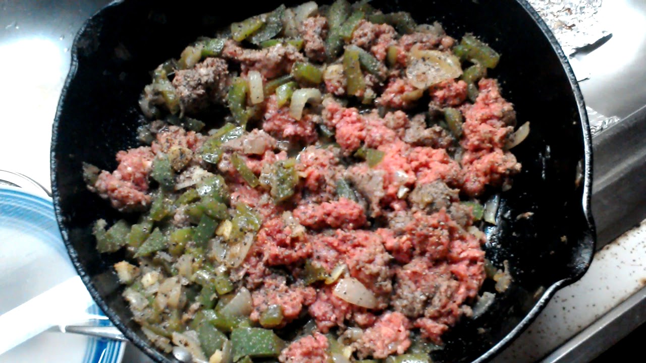 Green Peppers And Ground Beef YouTube