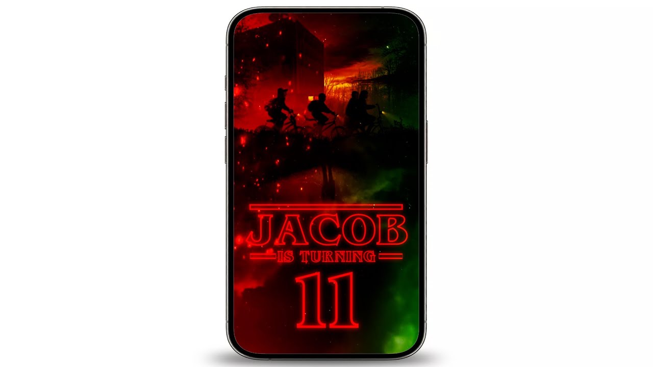 ⚡️ Stranger Things video invitation for your next Stranger Things birthday party ⚡️