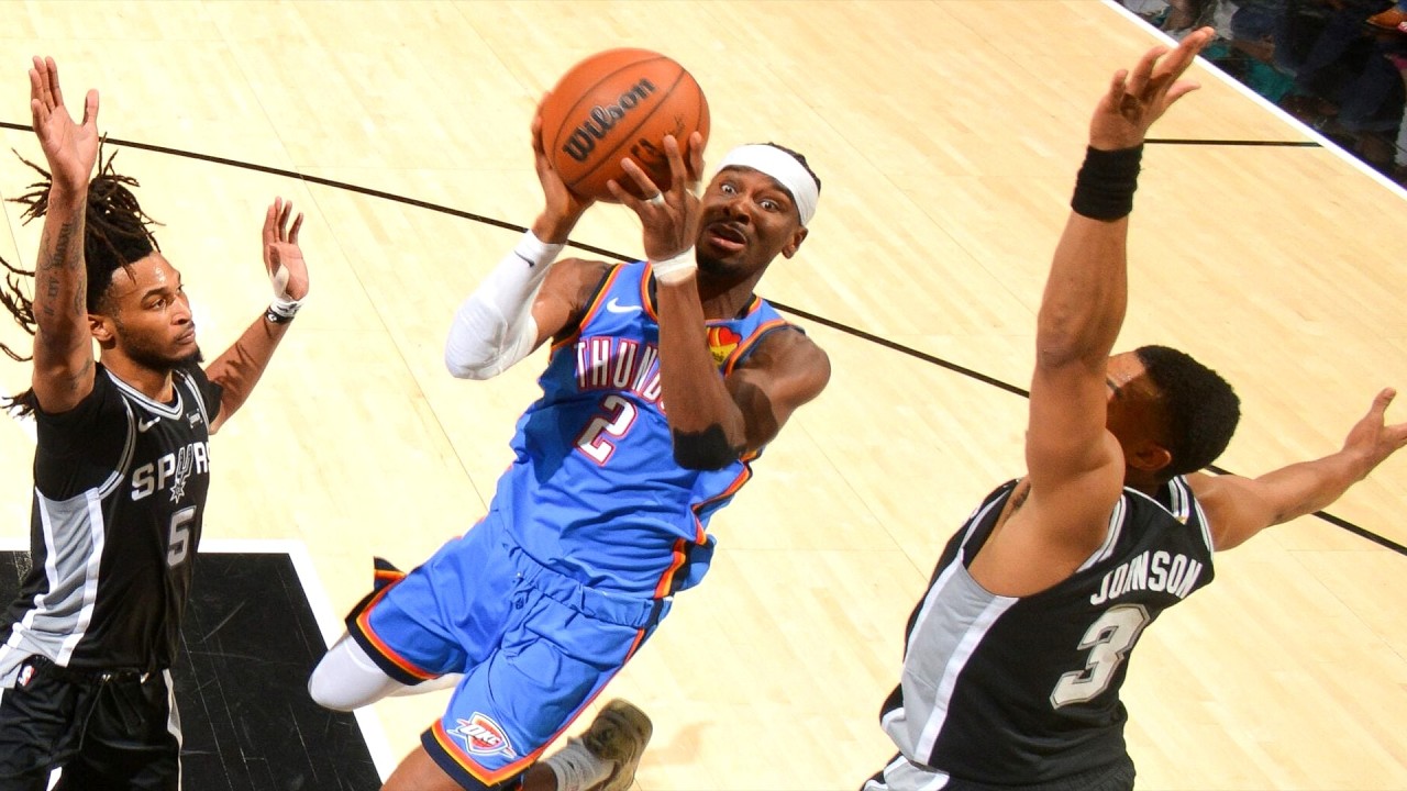 Fox Returns! McCain 24 Pts Off Bench SGA 26 Pts! Thunder Go Up 2-1 vs Spurs!