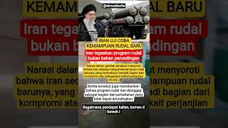 Iran tegaskan program rudal bukan bahan perundingan #military #news #beritaterkini #history