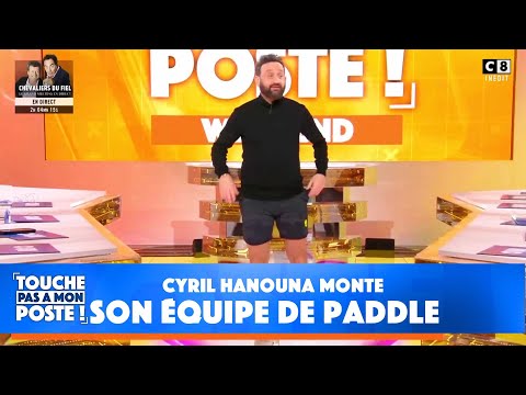 Cyril initie les chroniqueurs au paddle