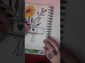 Sunflower - Spot color #artwork #art #artist #doodleart #drawing #doodle  #freehand #timelapse