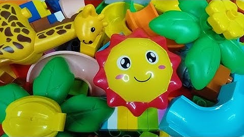 Satisfying building blocks marble run ☆ Build a marble track with lego duplo