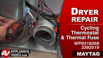 Maytag Dryer - Will Not Run - Cycling Thermostat Repair and Diagnostic